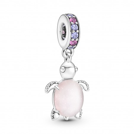 Charm Pendant Murano Tortue de Mer Rose