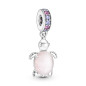 Charm Pendant Murano Tortue de Mer Rose