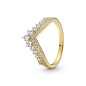 Pandora Bijou argent 925 - Bague Tiare Voeu Timeless - T54