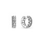 Pandora Bijou argent 925 - créoles Pavées Anneau Double argent - 290058C01