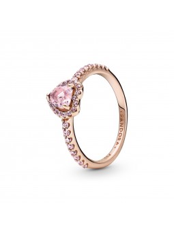 Pandora Bijou argent 925 - Bague Coeur Surélevé Scintillante - T54 - 188421C04