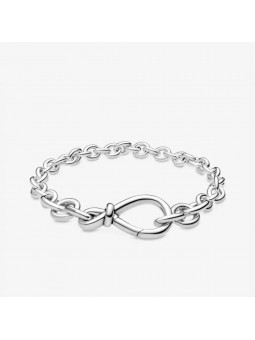 Bracelet Chaîne Noeud de l Infini XXL - 18 cm