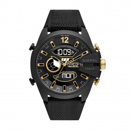 Montre Homme Diesel Collection Mega Chief, style sport, bracelet Acier DZ4552