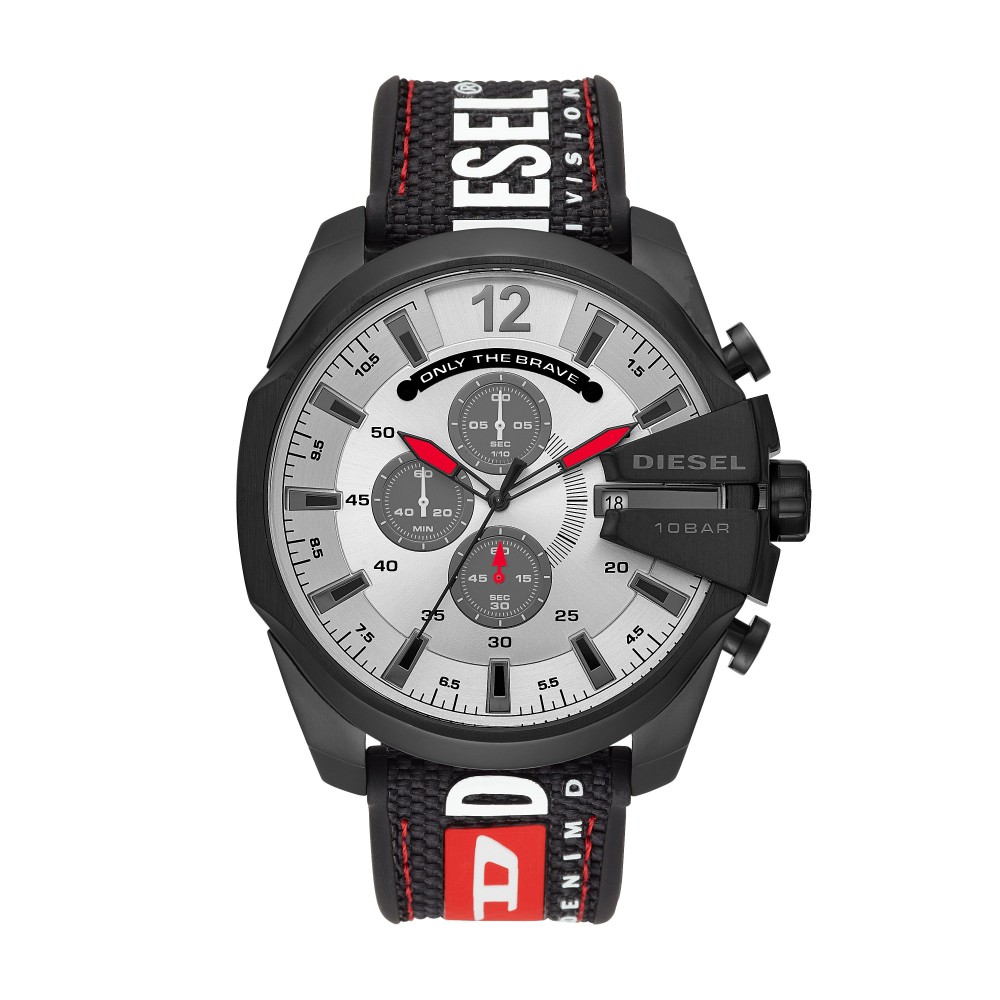 Montre Homme Diesel Collection Mega Chief, style sport, bracelet Acier DZ4512