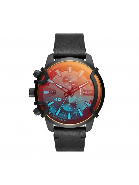 Montre Homme Diesel Collection Griffed, style sport, Bracelet Cuir DZ4519