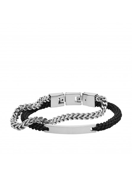 Bracelet Fossil Acier argenté Collection Engravable JF03325040