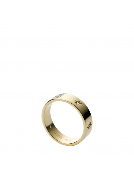 Bague Fossil Acier doré  Collection Shine Bright JF03874710