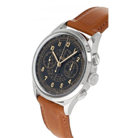Montre Homme Tissot Telemeter 1938 noir bracelet cuir - Réf. T1424621605200