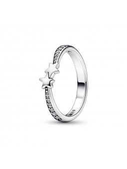 Bague Étoiles Filantes Scintillantes - Taille 56