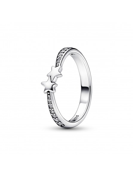 Bague étoiles Filantes Scintillantes - Taille 56