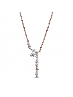 Collier Gouttes et Herbier Scintillants - 45 cm