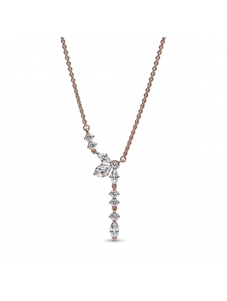 Collier Gouttes et Herbier Scintillants - 45 cm