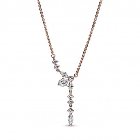 Collier Gouttes et Herbier Scintillants - 45 cm