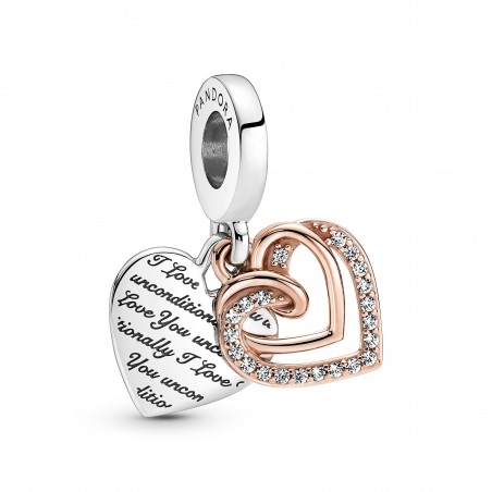 Double Charm Pendant Entrelacs de Curs