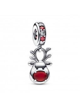 Charm Pendant Murano Renne au Nez Rouge