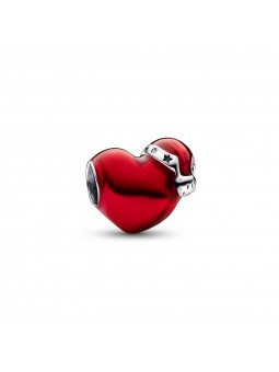 Charm Cur de Noël Rouge Métallisé