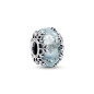 Charm Murano Flocon de Neige Bleu Hivernal