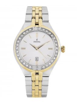 Montre Femme Festina Mademoiselle argenté or - F16868-1