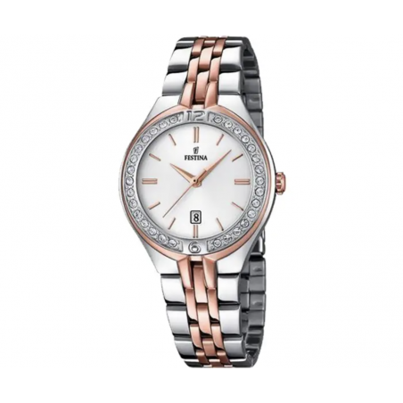 Montre Femme Festina Mademoiselle argent or Rose - F16868/2