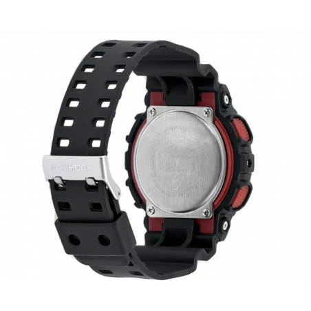 Montre Homme CASIO G- Shock Rouge Résine noire - GA-100-1A4ER