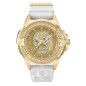 Montre Mixte PHILIPP PLEIN High-Conic Skull Doré Silicone Blanc - PWAAA1221 Montre Mixte PHILIPP PLEIN High-Conic Skull Doré Silicone Blanc - PWAAA1221
