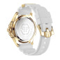 Montre Mixte PHILIPP PLEIN High-Conic Skull Doré Silicone Blanc - PWAAA1221 Montre Mixte PHILIPP PLEIN High-Conic Skull Doré Silicone Blanc - PWAAA1221