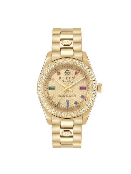 Montre Femme PHILIPP PLEIN Queen Crystal Acier Or - PWDAA0721