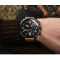 Montre Homme AVI-8 Hawker Hunter Chronographe Cuir Marron Noir - AV-4052-02