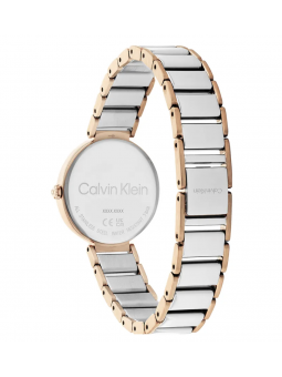 Montre Femme Calvin Klein Minimalistic T Bar Bicolore Cadran blanc- 25200139