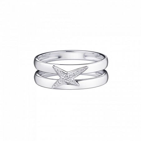 Bague Femme MAUBOUSSIN Etoilement Divine Or Blanc Diamants - RI0985WGDI