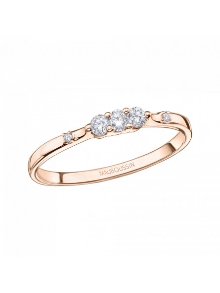 Bague Mauboussin collection Trois Grains D'Amour RI1039PGDI Bague Mauboussin collection Trois Grains D'Amour RI1039PGDI