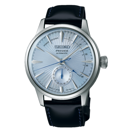 Montre Homme SEIKO Présage Cocktail Cuir Verni Noir - SSA343J1