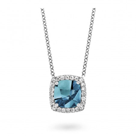Collier One More  - Collection Etna - Topaze London blue