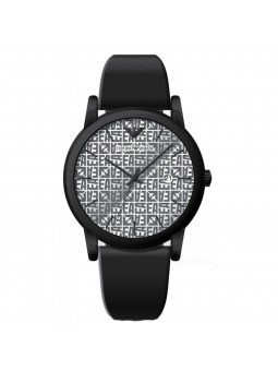 Montre homme Emporio Armani Luigi bracelet cuir noir - AR11274