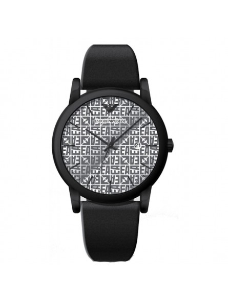 Montre homme Emporio Armani Luigi bracelet cuir noir - AR11274