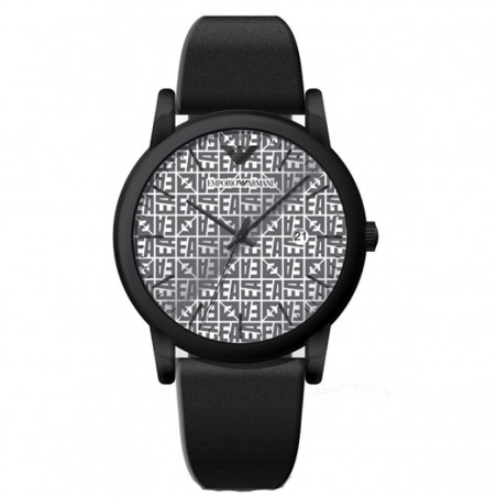 Montre homme Emporio Armani Luigi bracelet cuir noir - AR11274