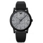 Montre homme Emporio Armani Luigi bracelet cuir noir - AR11274