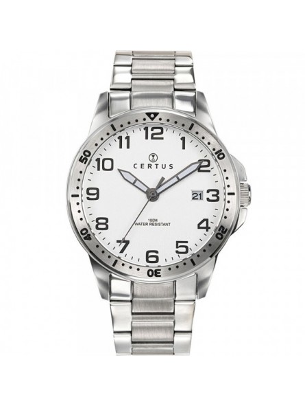 Certus - Montre Homme Cadran blanc - Bracelet acier - Ref 616452