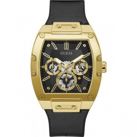 Montre Homme Guess Phoenix en Silicone Noir Ref GW0202G1