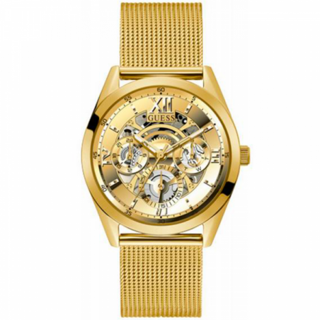 Montre Homme Guess Tailor en Métal Doré Ref GW0368G2