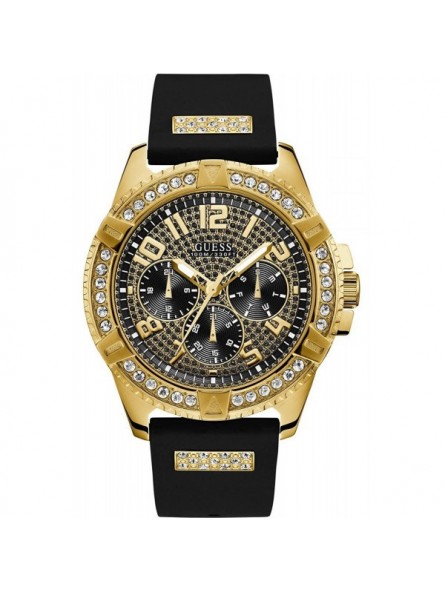 Montre Homme Guess Frontier en Silicone Noir Ref W1132G1