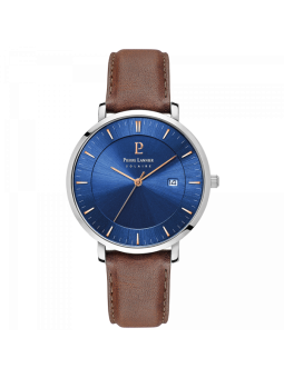 Montre Homme Pierre Lannier Inti en Cuir Marron Ref 208H164
