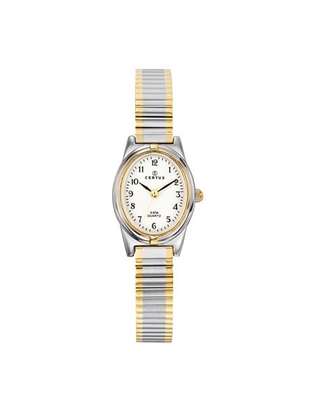 Certus - Montre Femme Cadran blanc - Bracelet acier bicolore - Ref 642385
