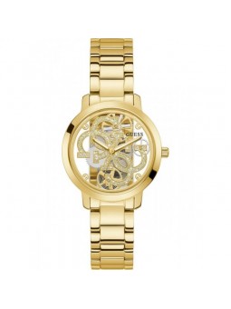 Montre Femme Guess Quattro Clear en Acier Doré Ref GW0300L2