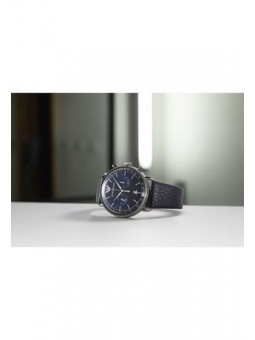 Montre Homme Emporio Armani Montres Aviator en Cuir Bleu Ref AR11105
