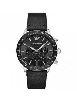 Montre Homme Emporio Armani Montres Mario en Cuir Noir Ref AR11306