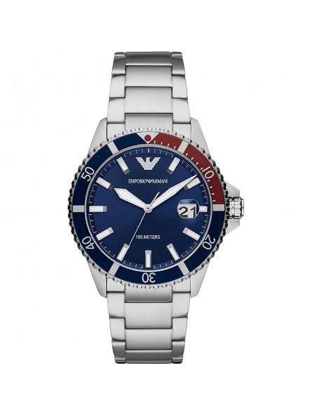 Montre Homme Emporio Armani Diver Bleu, Gris - AR11339