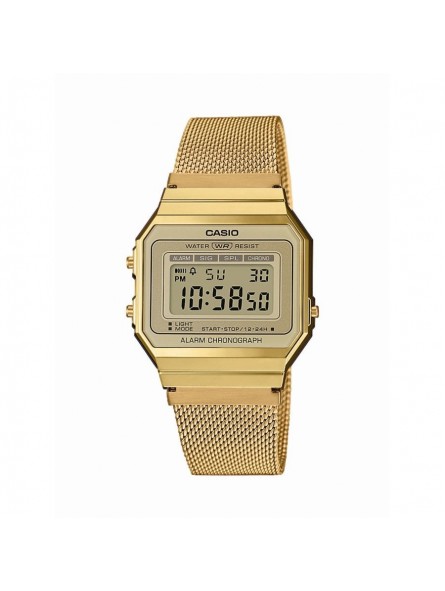 Montre Unisexe CASIO Vintage Bracelet Acier Doré - A700WEMG-9AEF