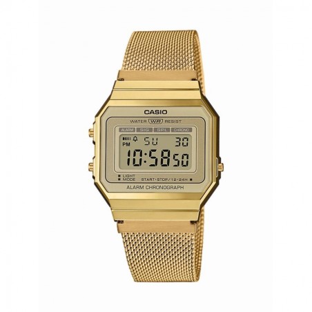 Montre Unisexe CASIO Vintage Bracelet Acier Doré - A700WEMG-9AEF