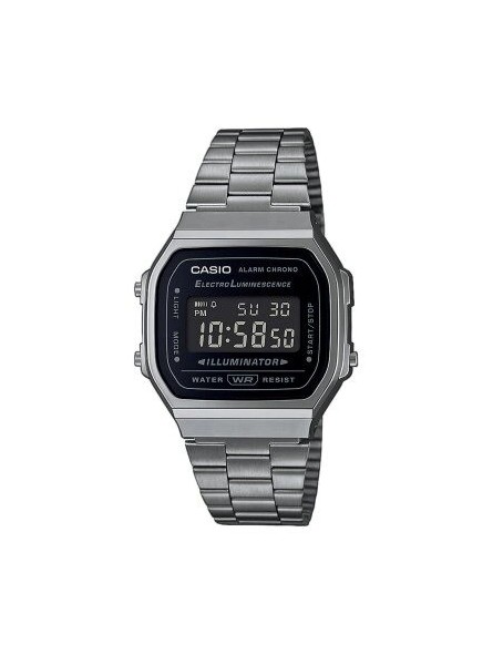 Montre Mixte CASIO Vintage Acier Gris - A168WEGG-1BEF